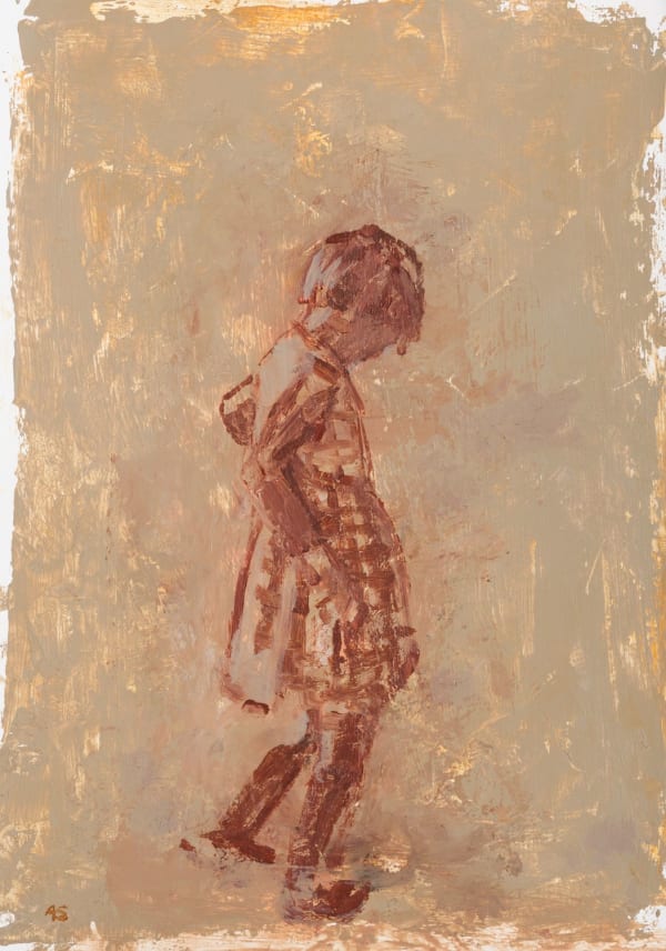 Anthony Scullion Child Study 3, 2024 acrylic on paper 29cm x 19cm (41.5cm x 31cm framed)