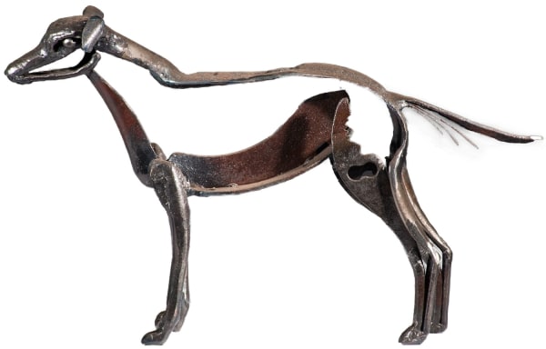 Helen Denerley Miniature Dog scrap metal