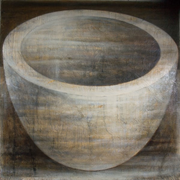 Peter White Bowl 1 oil, acrylic and wax