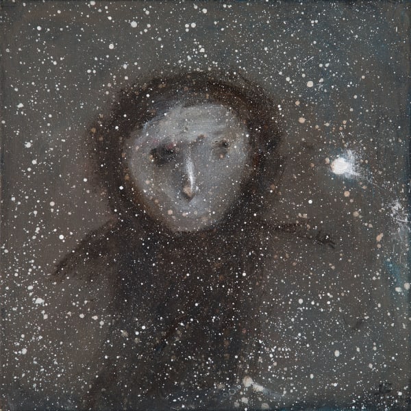 Henry Fraser The Snowball, 2021 acrylic on canvas 30cm x 30cm
