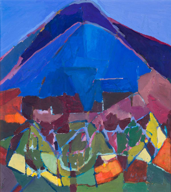 Catherine Imhof-Cardinal Niesen Nocturne, 2018 oil on board 59cm x 52cm