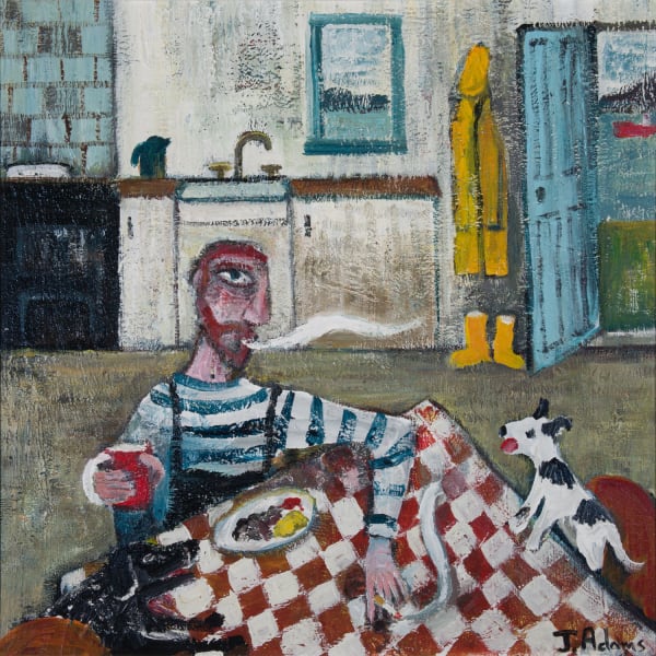 James Newton Adams Always Start the Day with a Healthy Breakfast acrylic on canvas 51cm x 51cm