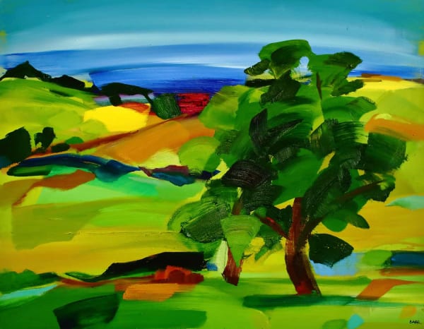 Shona Barr Dorset Oak oil on canvas 72cm x 92cm 28 x 36 in