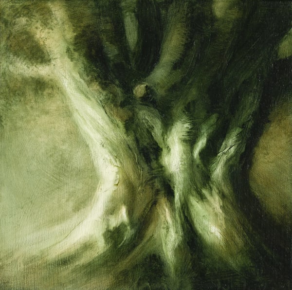 Tansy Lee Moir Bright Side, 2022 oil on panel 20.5cm x 20.5cm (23cm x 23cm framed)