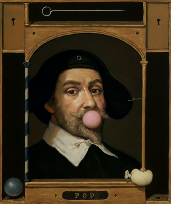 Alan Macdonald Pop III oil on board 35.6 x 30.5 cm 14 x 12 in