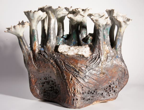 Lotte Glob Rock Flower ceramic 31cm high x 41cm x 23cm