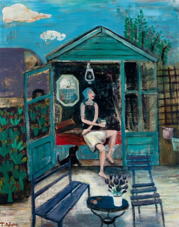 James Newton Adams The she shed acrylic on canvas 96cm x 76cm