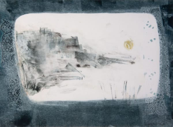 Kate Downie RSA Catterline Dawn II monotype on Japanese paper 30cm x 40cm