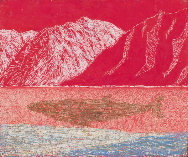 Allan MacDonald Final Frontier, 2024 oil on canvas 25cm x 30cm (32cm x 37cm framed)