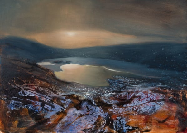 Beth Robertson Fiddes Higher Ground, 2022 mixed media 76cm x 106cm