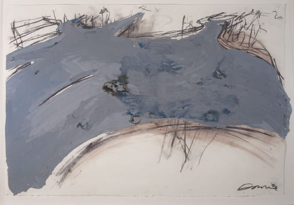 Kate Downie RSA The Asphalt Sea, 2007 Norwegian exterior house paint, acrylic and pastel on paper 67cm x 100cm