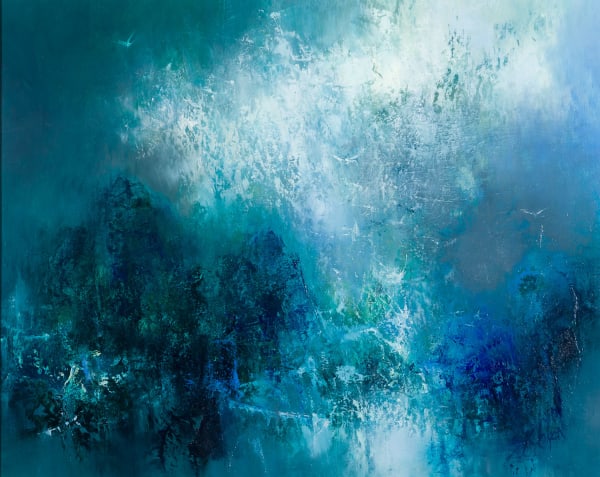 Kirstie Cohen Blue Mountains, 2020 oil on board 45cm x 55cm