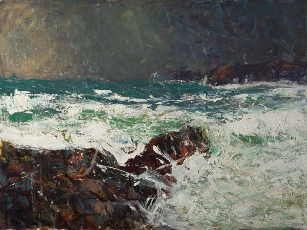 Allan MacDonald momentum, Mangersta, 2019 oil on canvas 91cm x 122cm