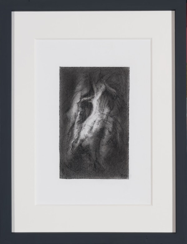 Tansy Lee Moir Ghost Study xii, 2023 charcoal and conte on paper 43cm x 33cm framed