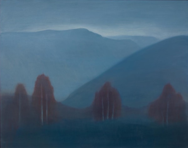 Jane MacNeill, Mountain Pass With Red Birches