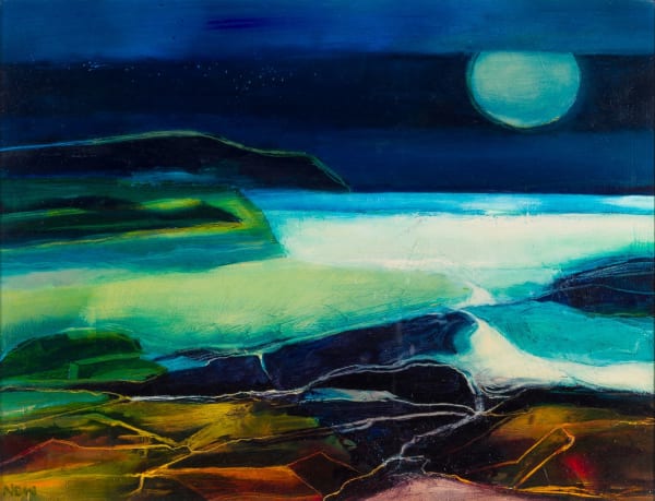 Maggie New Night Light, 2023 oil on board 28cm x 37cm (48cm x 57cm framed)