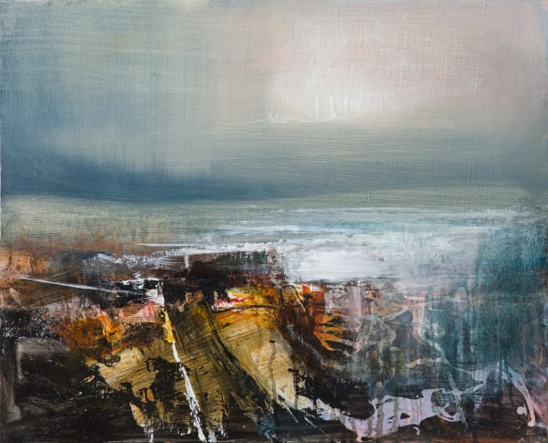 Beth Robertson Fiddes Winter Coast, 2020 mixed media 46cm x 56cm 18 x 22 in