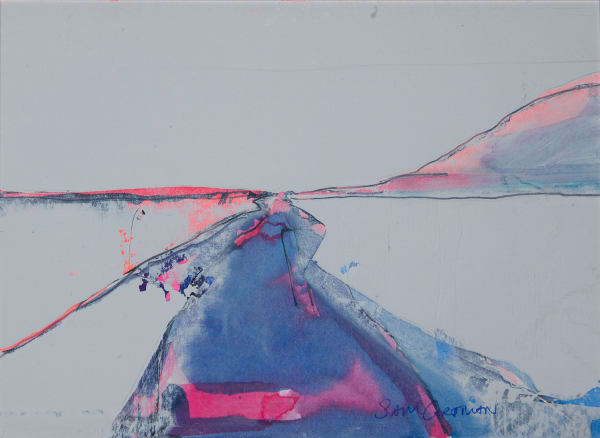 Sam Cartman Lynn Fields study mixed media 15cm x 21cm