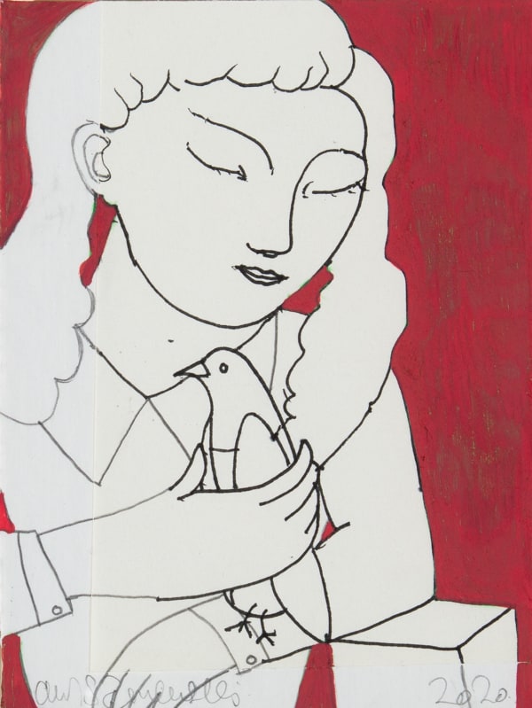 Adrian Wiszniewski, Girl with Bird