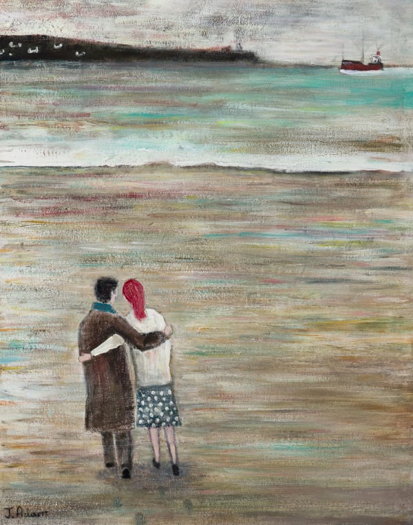 James Newton Adams - Couple on the Beach