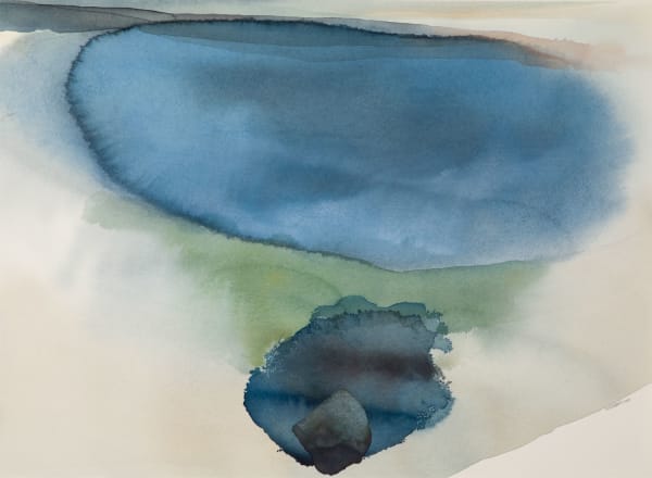 Peter Davis RSW Pools on Skelda Ness, 2020 watercolour on paper 50cm x 70cm