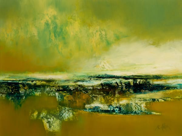 Kirstie Cohen Landscape Study oil on board 30cm x 40cm