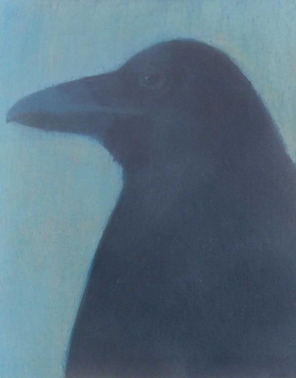 Jane MacNeill Orkney Raven, 2015 oil on board 25cm x 20cm