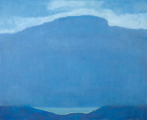 Jane MacNeill Blue Cloud, Blue Mountain oil on board 51cm x 61cm