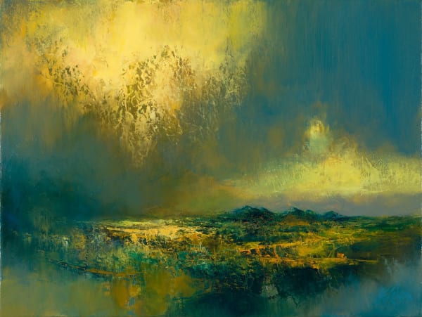 Kirstie Cohen Yellow Light Fall, 2022 oil on canvas 30cm x 40cm