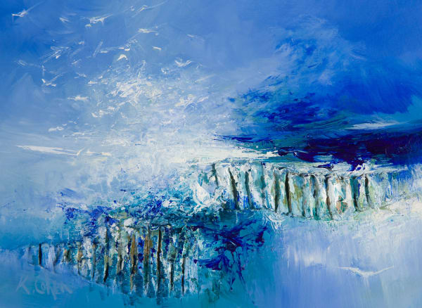Kirstie Cohen Seascape study viii, 2019 oil on board 15cm x 20cm