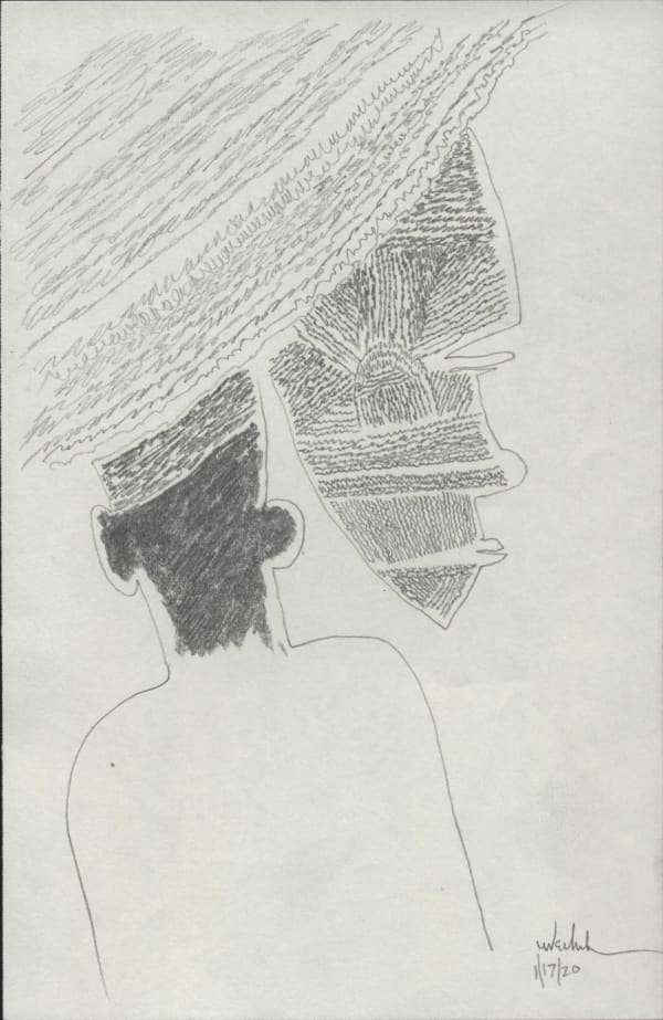 Obiora Udechukwu, Mask V, 2020