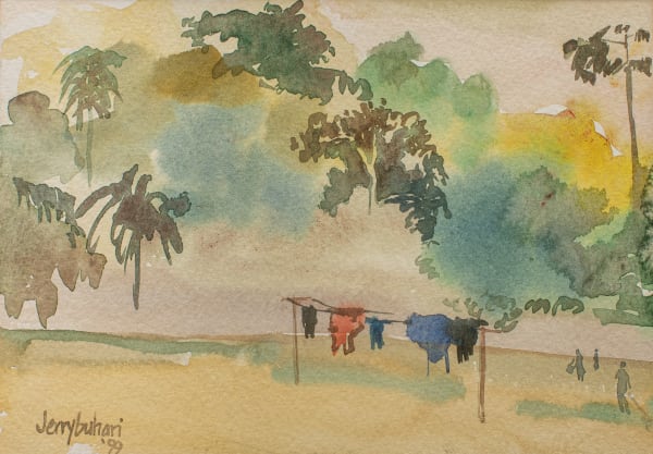 Jerry Buhari, Open field with a line, 1999