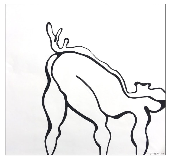 Kadara Enyeasi, Line Drawing: Human Encounters 12, 2017