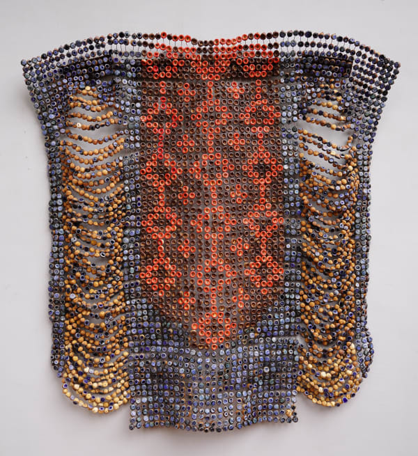 Ozioma Onuzulike, Babariga with Crimson Red Embroidery, 2023