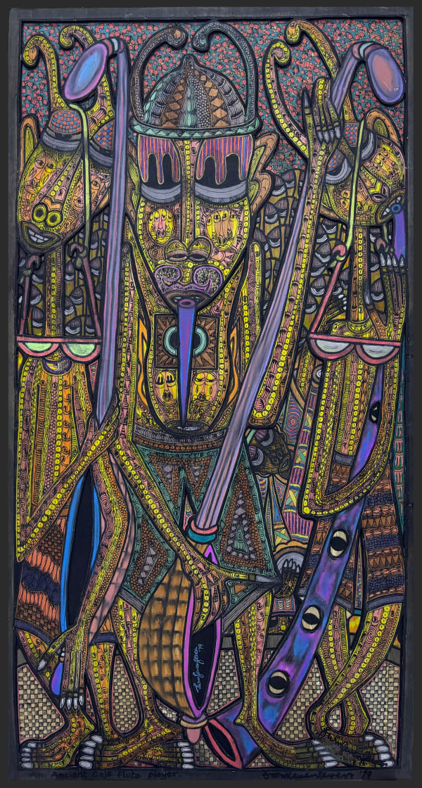 Twins Seven-Seven, An ancient Goje flute player, 1979