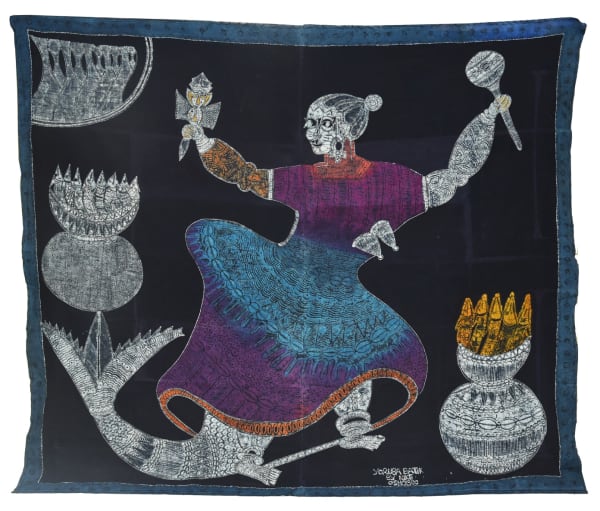 Nike Davies-Okundaye, Osun, The Goddess of the River, 1987