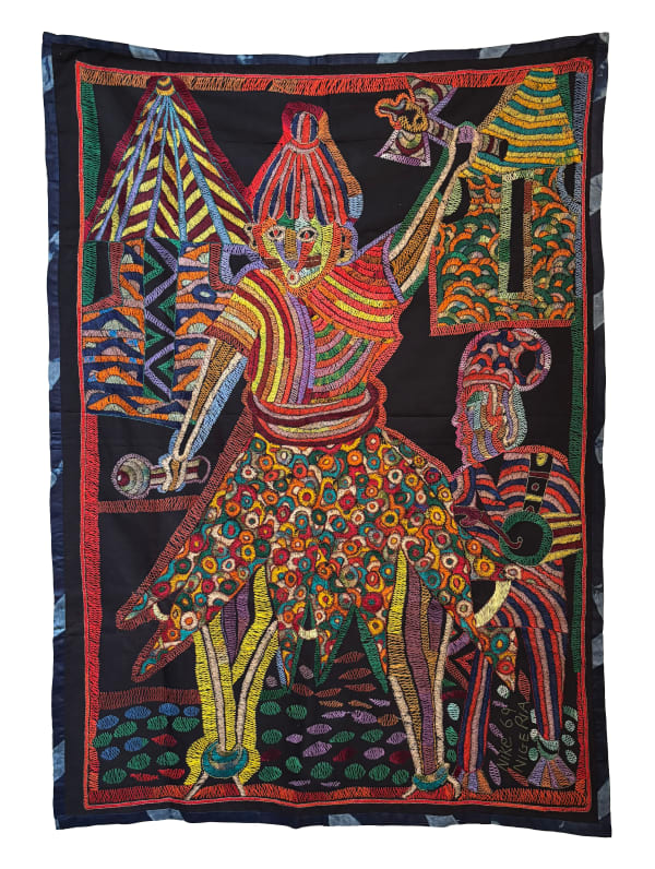 Nike Davies-Okundaye, Sango, God of Thunder, 1969