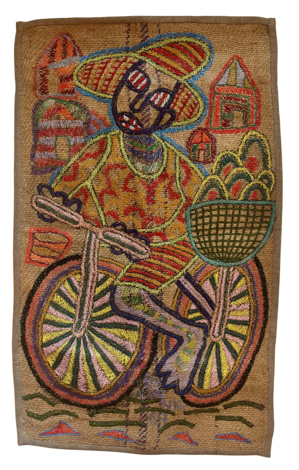 Nike Davies-Okundaye, Farmer returning from the farm, 1969