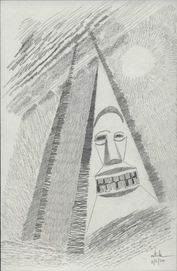 Obiora Udechukwu, Mask VIII, 2020