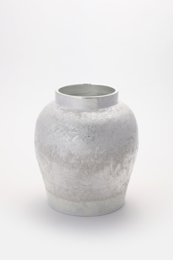 Li Jeong-yong, Silver Porcelain Vase, 2024