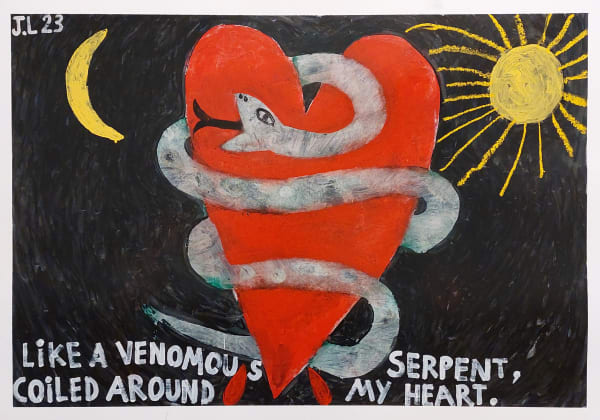 Joachim Lambrechts, Like a venomous serpent, coiled around my heart, 2023