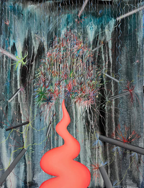 Anna Woodward, Slipping under the veil, 2022