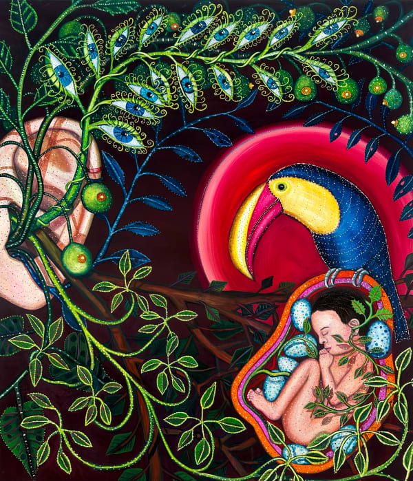 Celina Teague, Hatched and Hiding, 2023