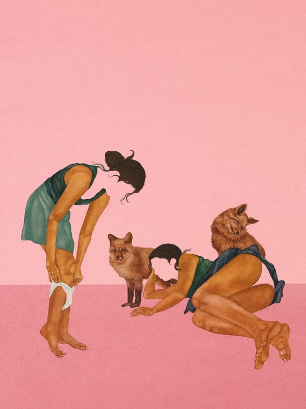 Rabia Farooqui, Lower your gaze, 2023