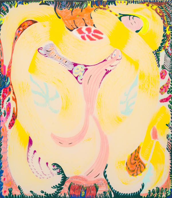 Melania Toma, Earthworm Section (About Symbionts, Birth and Dance) I, 2024