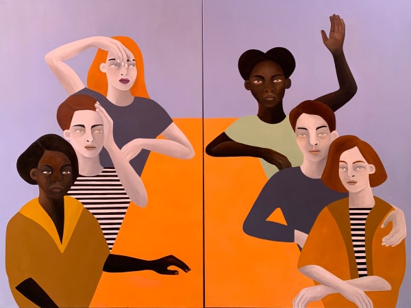 Rebecca Brodskis, The dinner party , 2022