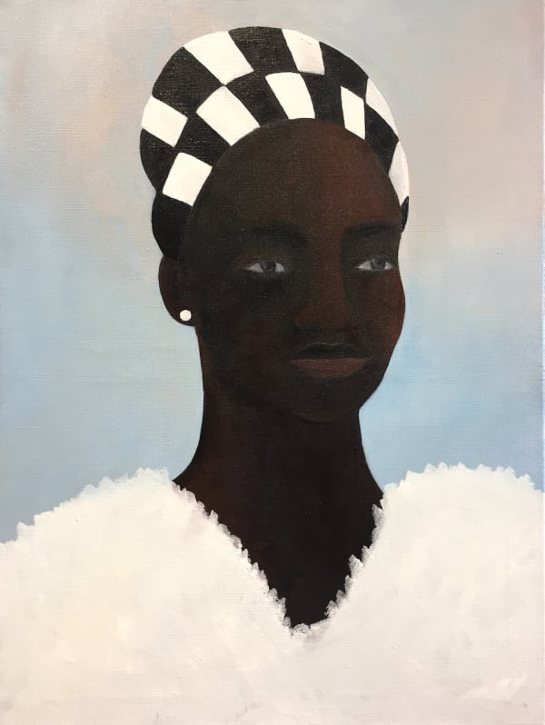 Rebecca Brodskis, La femme en blanc, 2019