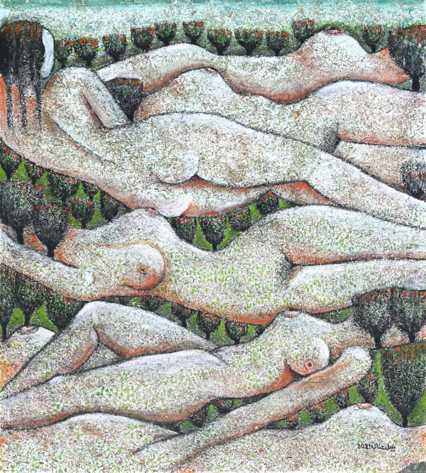 Nabil Anani, Nudes and Landscape (1), 2021