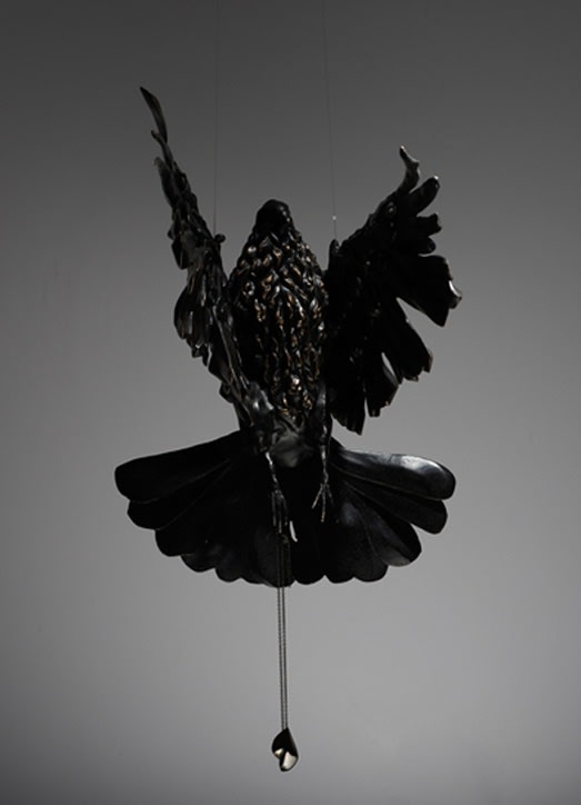 Daniel Woodford, Toward The Light (Bird, Light and Pendant), 2013