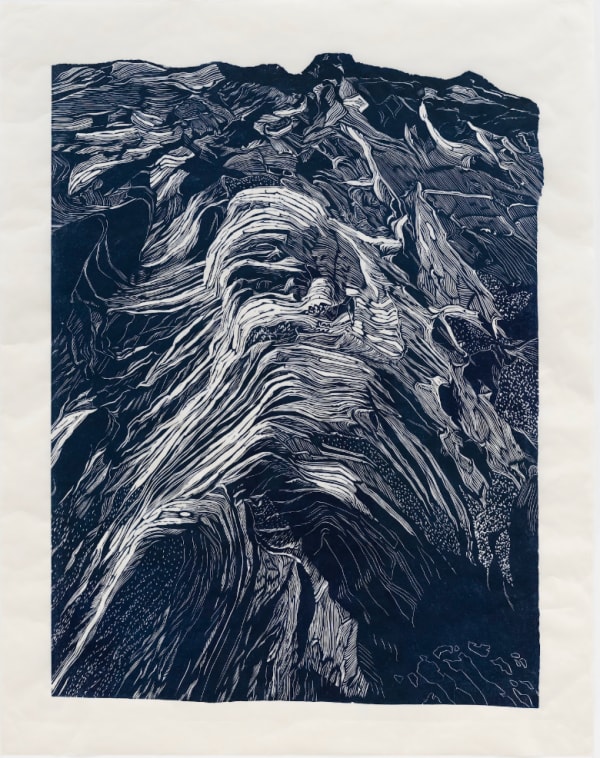 Alexa Kumiko Hatanaka, Soft snow, hard water (blue), 2025